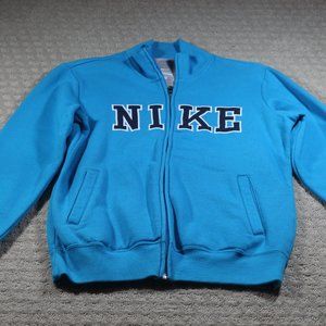 Nike Size M Blue Black "NIKE" Zipper Jacket - LIKE NEW